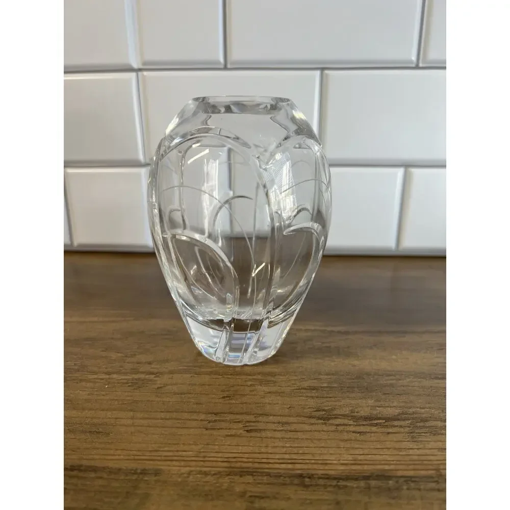 Miller Rogaska Signed Lead Crystal Maestro Vase, 5